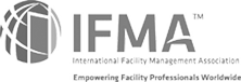 greyscale logo of International Facility Management Association - Click to go to their website