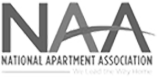 Greyscale logo of the National Apartment Association - Click on Link to their website